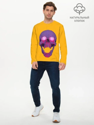 Мужской лонгслив базовый / Гипно Череп