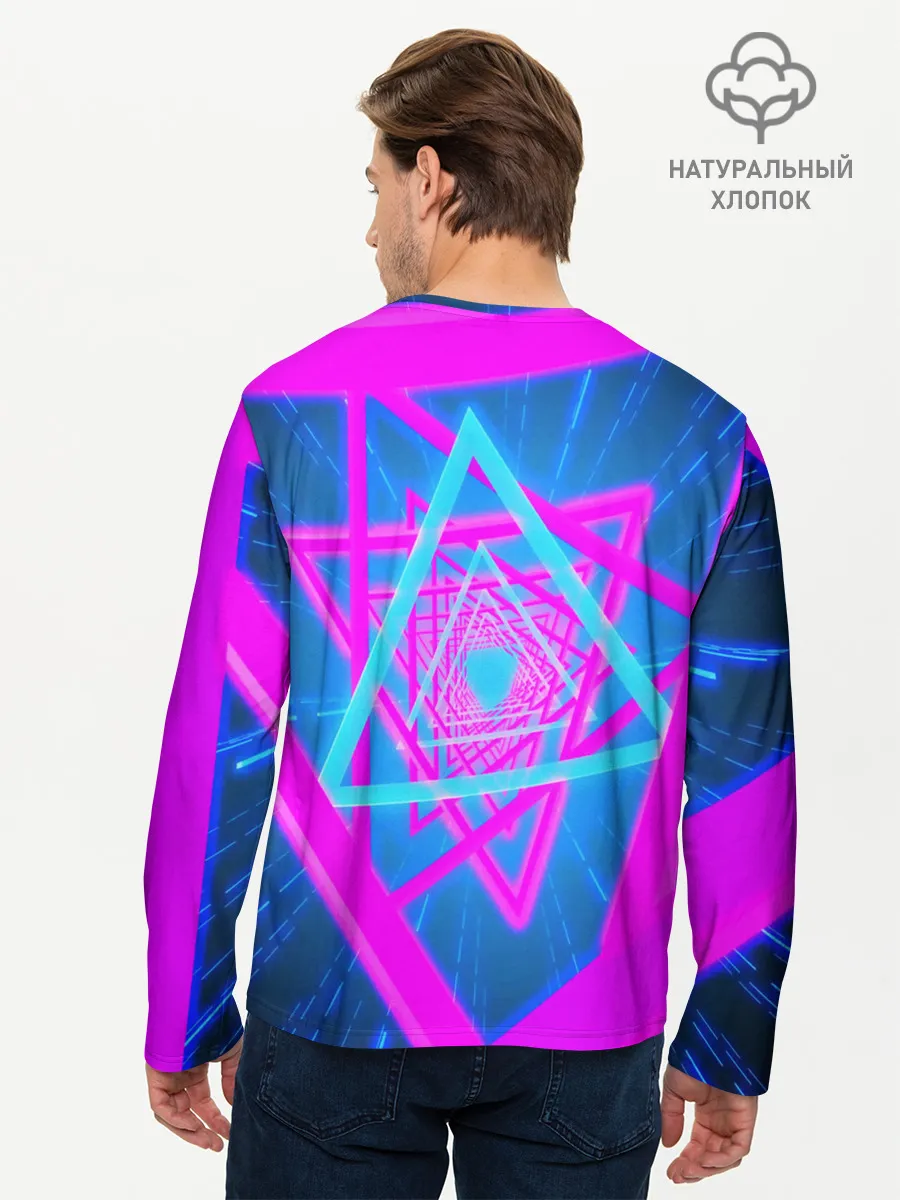 Мужской лонгслив базовый / MUSIC NEON
