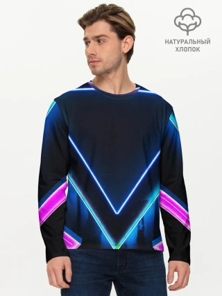 Мужской лонгслив базовый / DISQUARED NEON