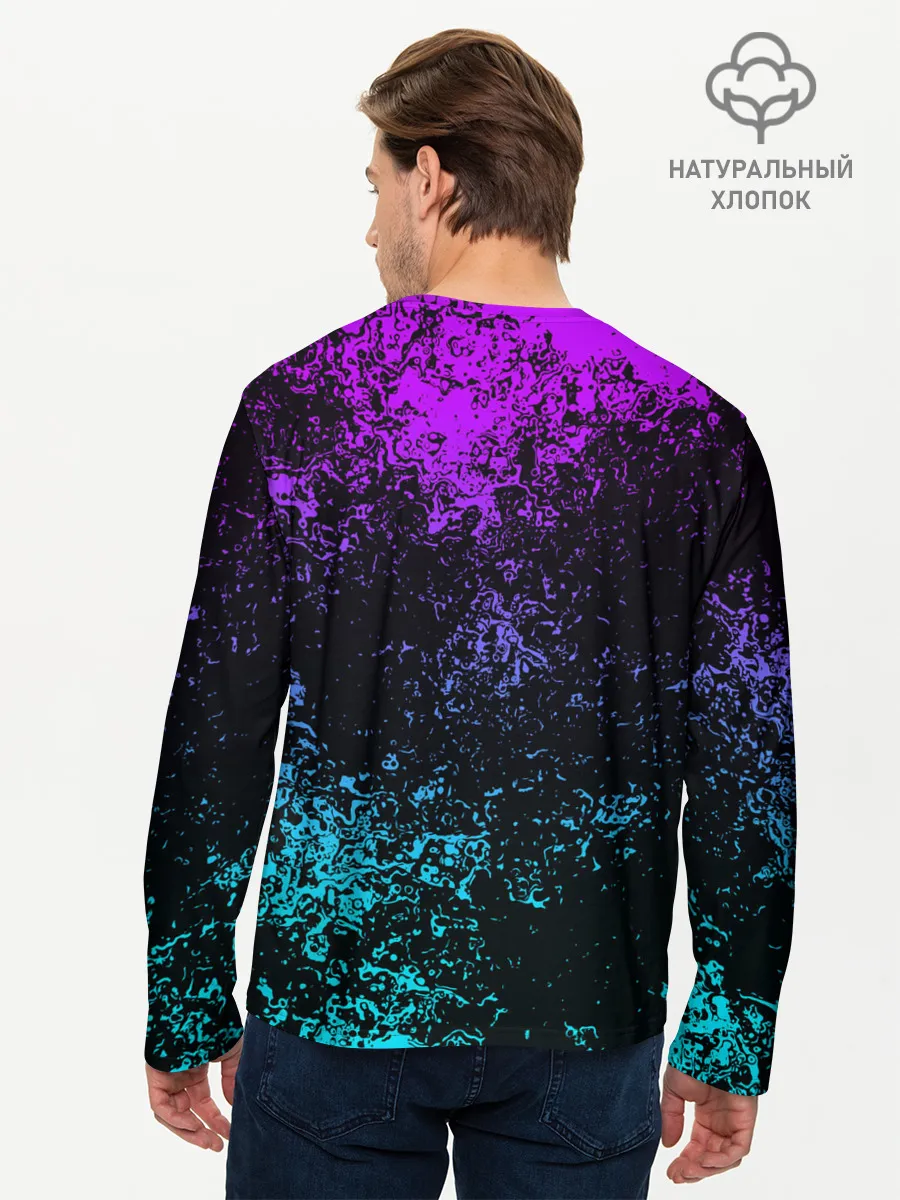 Мужской лонгслив базовый / БРЫЗГИ КРАСОК