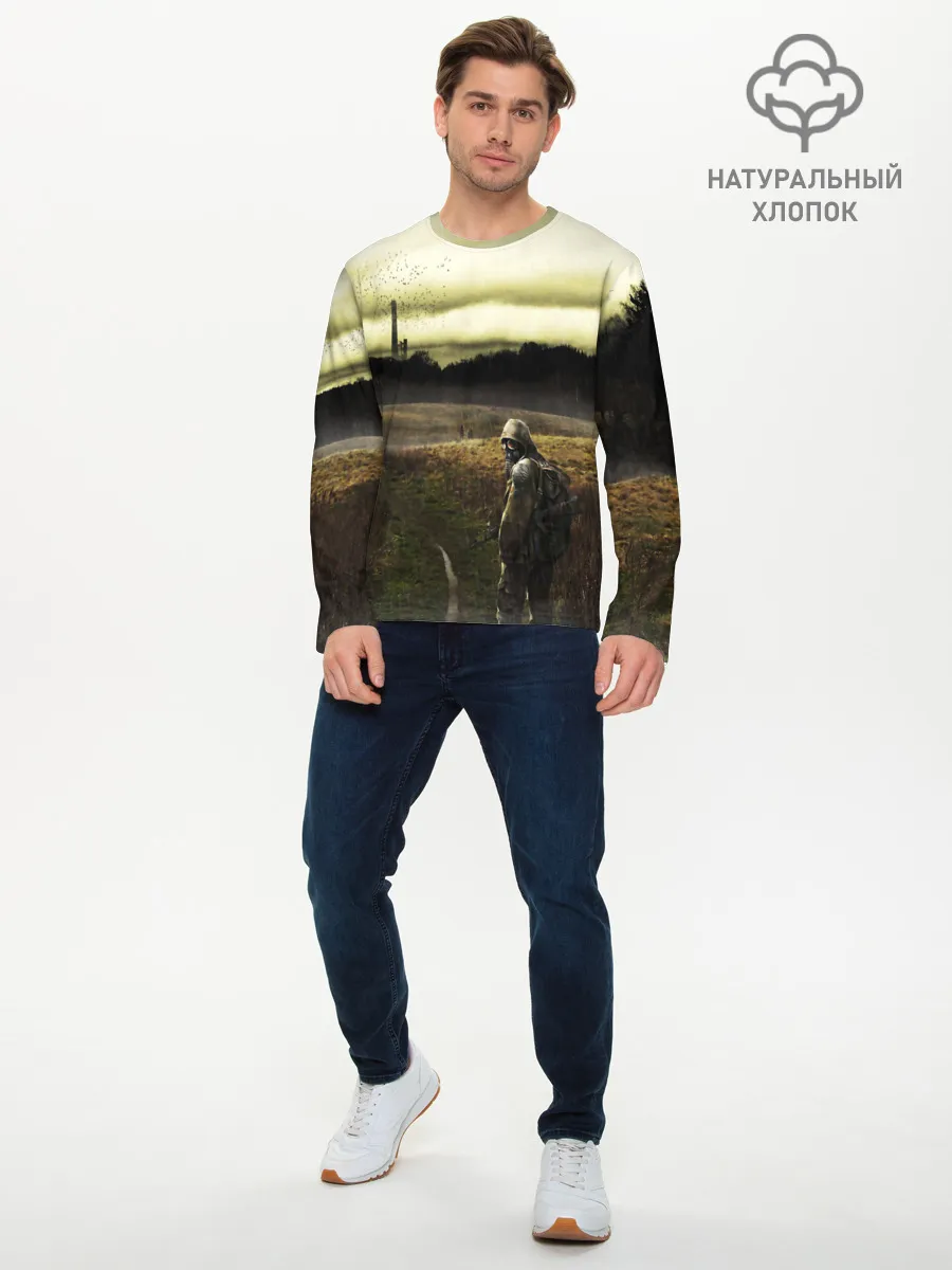 Мужской лонгслив базовый / STALKER