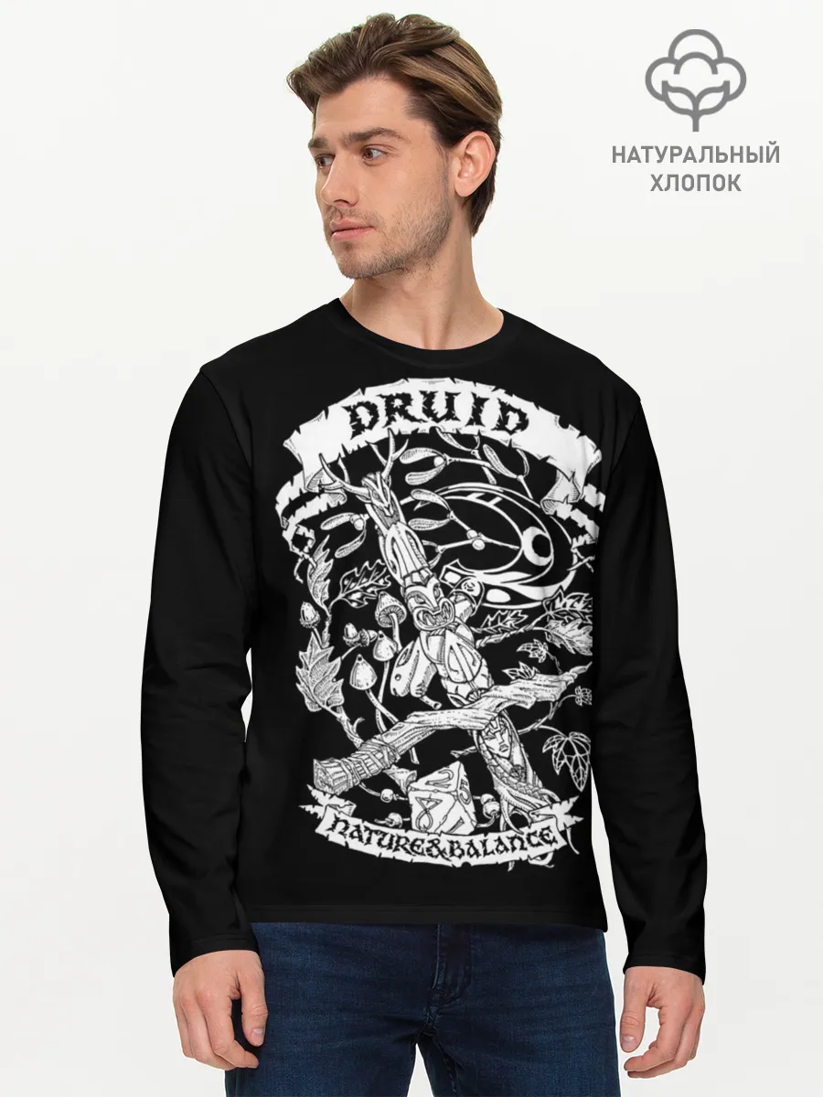 Мужской лонгслив базовый / Druid