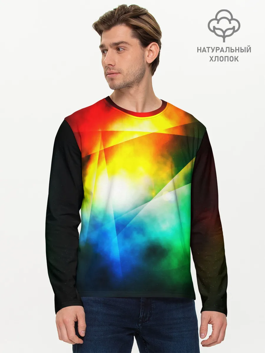 Мужской лонгслив базовый / КРАСКИ КОСМОСА