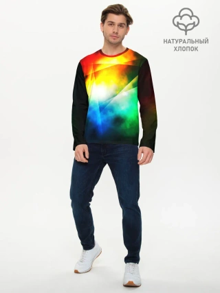 Мужской лонгслив базовый / КРАСКИ КОСМОСА