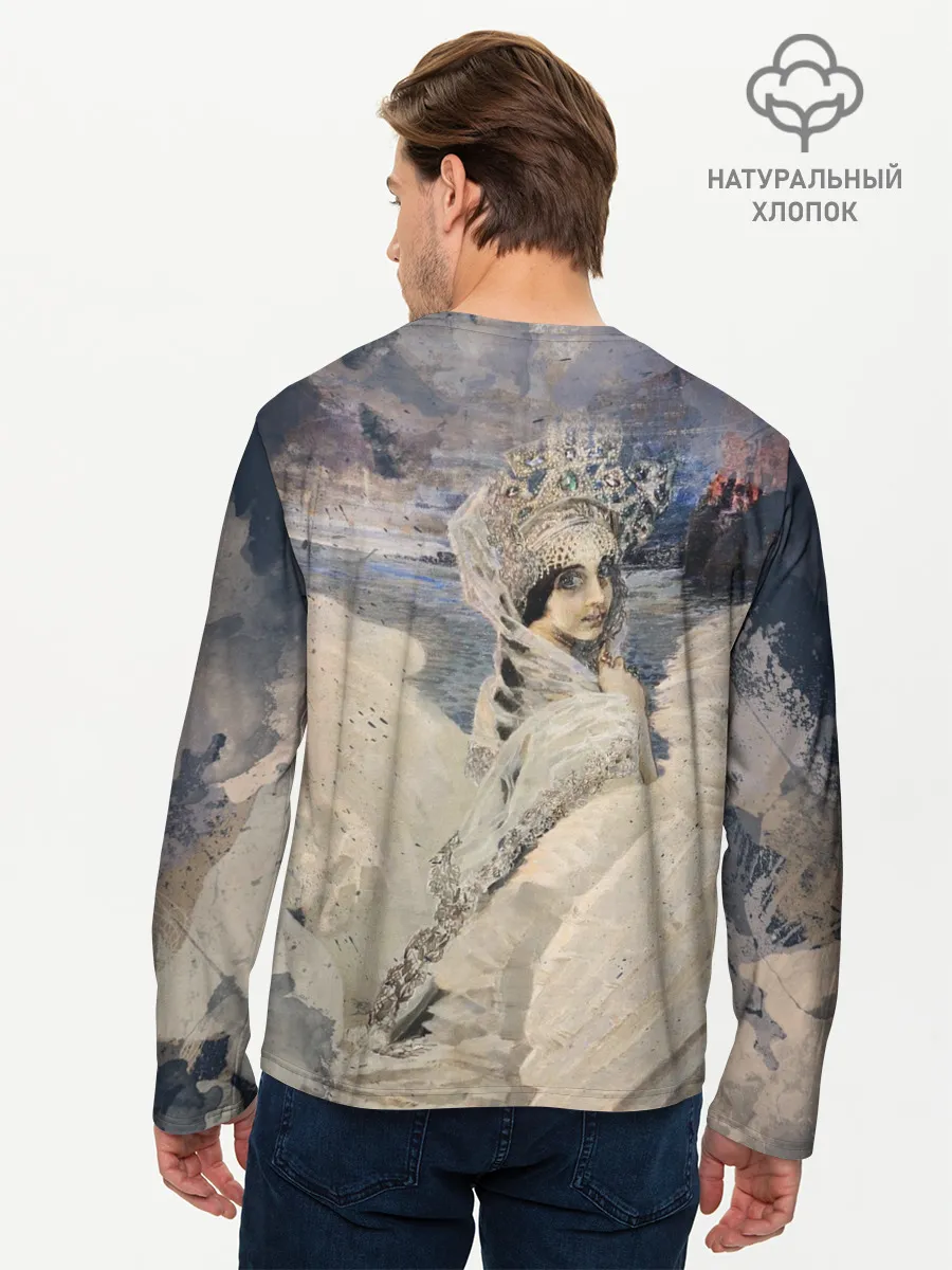 Мужской лонгслив базовый / Царевна лебедь