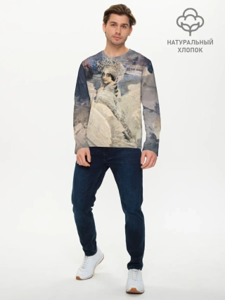 Мужской лонгслив базовый / Царевна лебедь