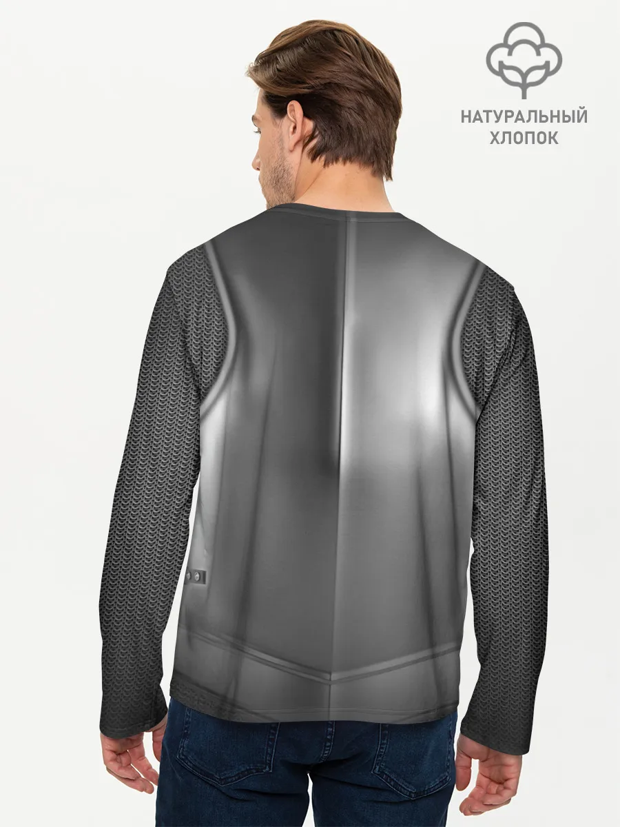 Мужской лонгслив базовый / Доспехи рыцаря