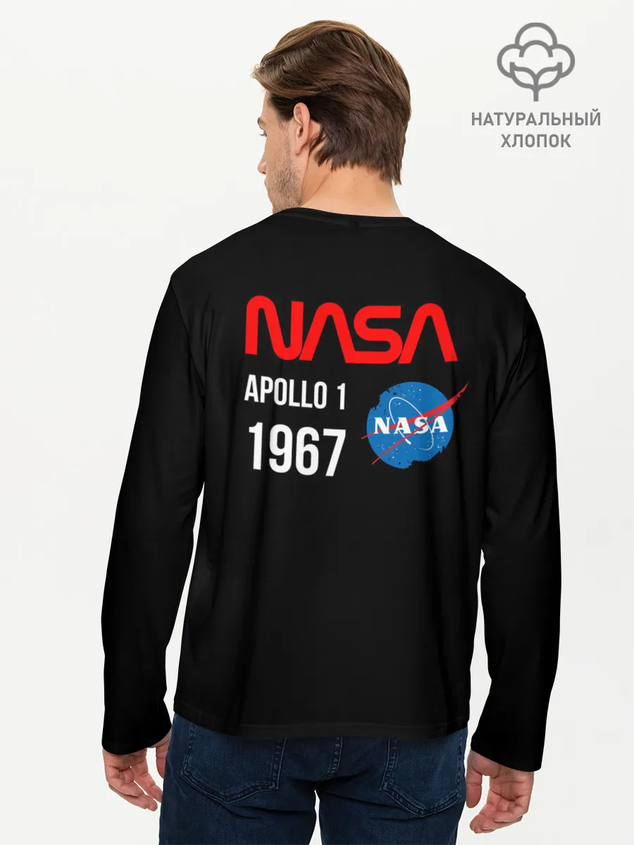 Мужской лонгслив базовый / Nasa Apollo 1 1967