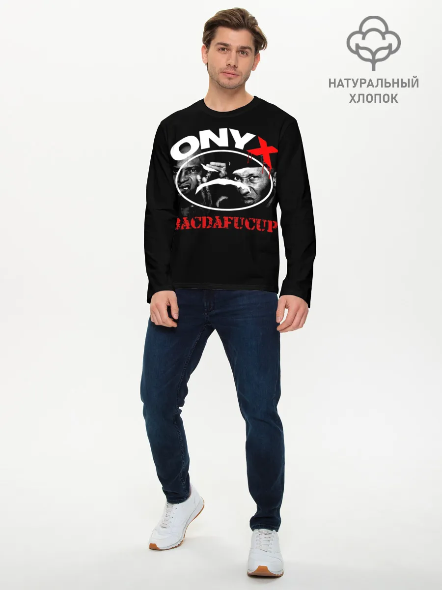 Мужской лонгслив базовый / Onyx