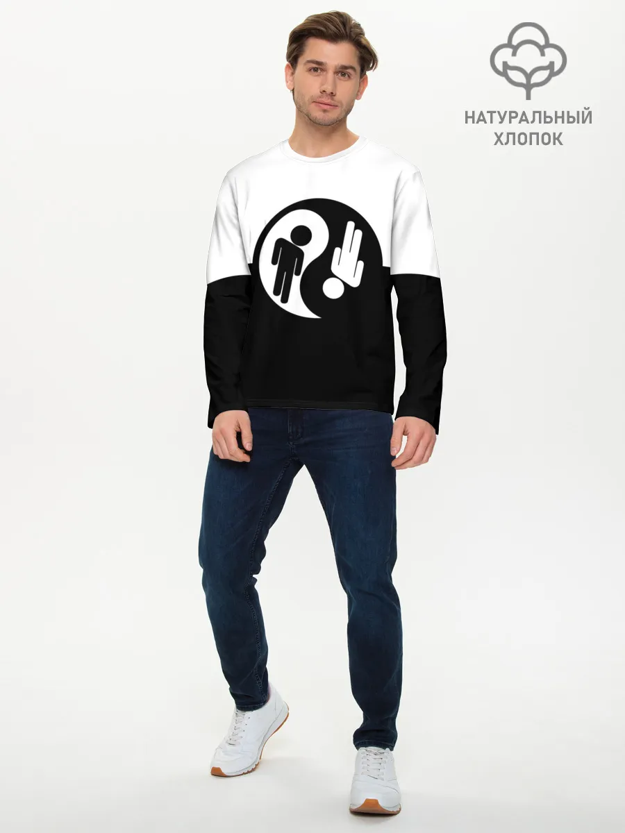 Мужской лонгслив базовый / billie eilish