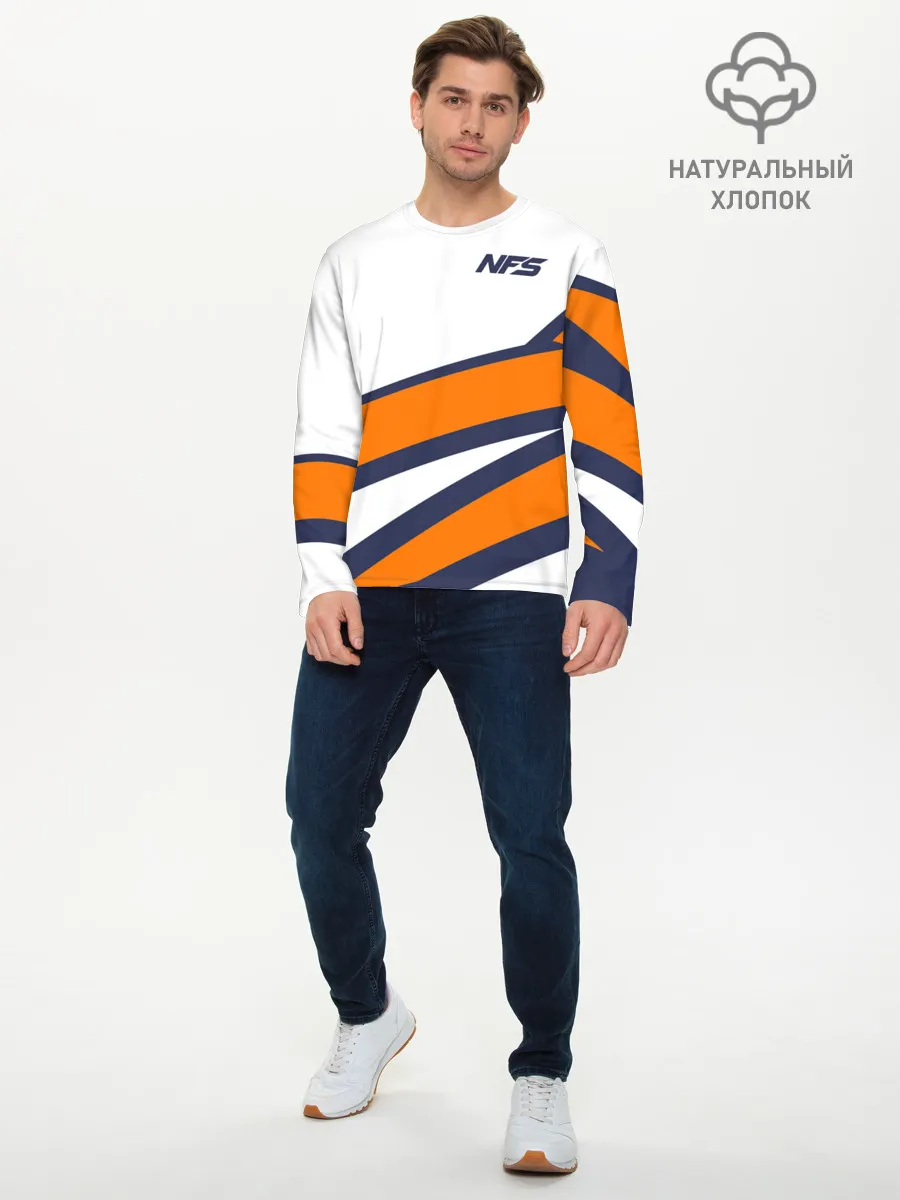 Мужской лонгслив базовый / Need for Speed