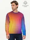 Мужской лонгслив базовый / Abstract gradient colors