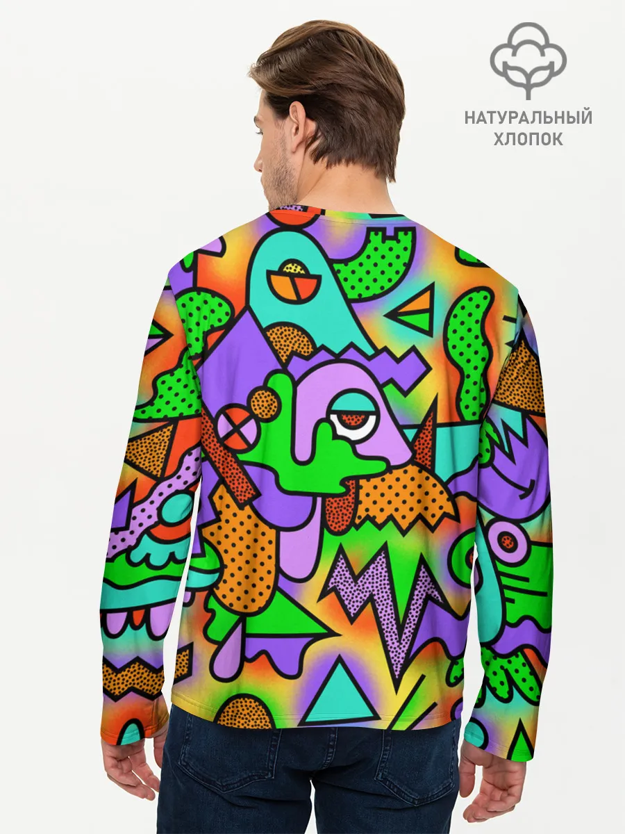 Мужской лонгслив базовый / PSY GEOMETRY