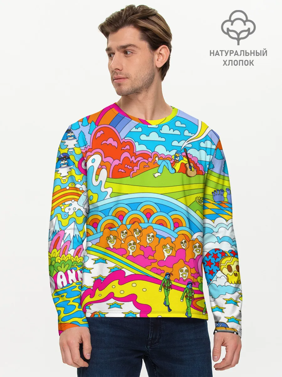 Мужской лонгслив базовый / ХИППИ