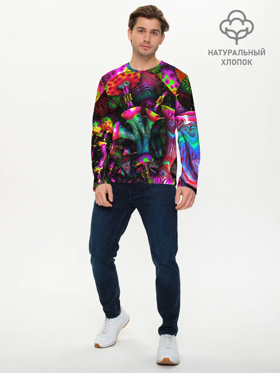 Мужской лонгслив базовый / ПСИХОДЕЛИКА