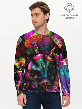 Мужской лонгслив базовый / ПСИХОДЕЛИКА