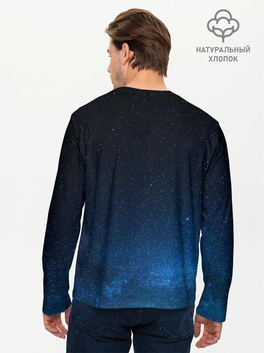 Мужской лонгслив базовый / люди в черном