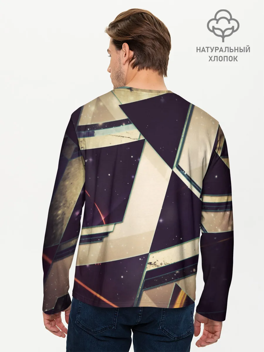 Мужской лонгслив базовый / АБСТРАКЦИЯ КОСМОС