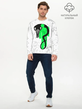 Мужской лонгслив базовый / BILLIE EILISH - Blohsh & Ghoul