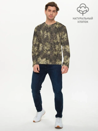 Мужской лонгслив базовый / Камуфляж Prym1 Woodlands Camo