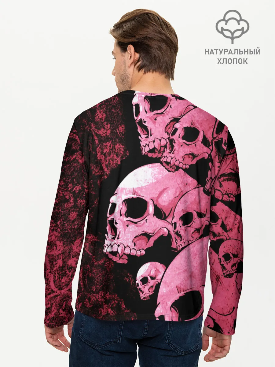 Мужской лонгслив базовый / ЧЕРЕПА