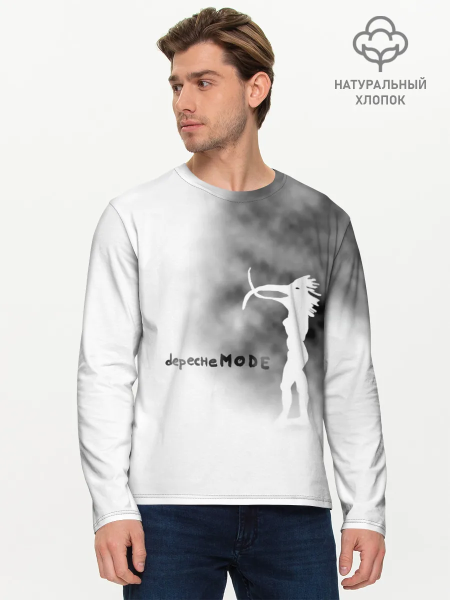 Мужской лонгслив базовый / Depeche Mode
