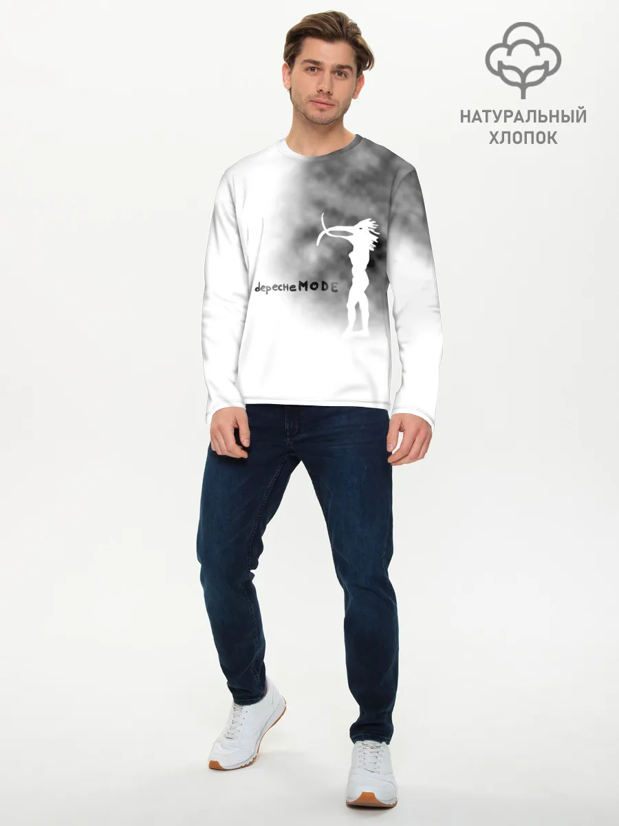 Мужской лонгслив базовый / Depeche Mode