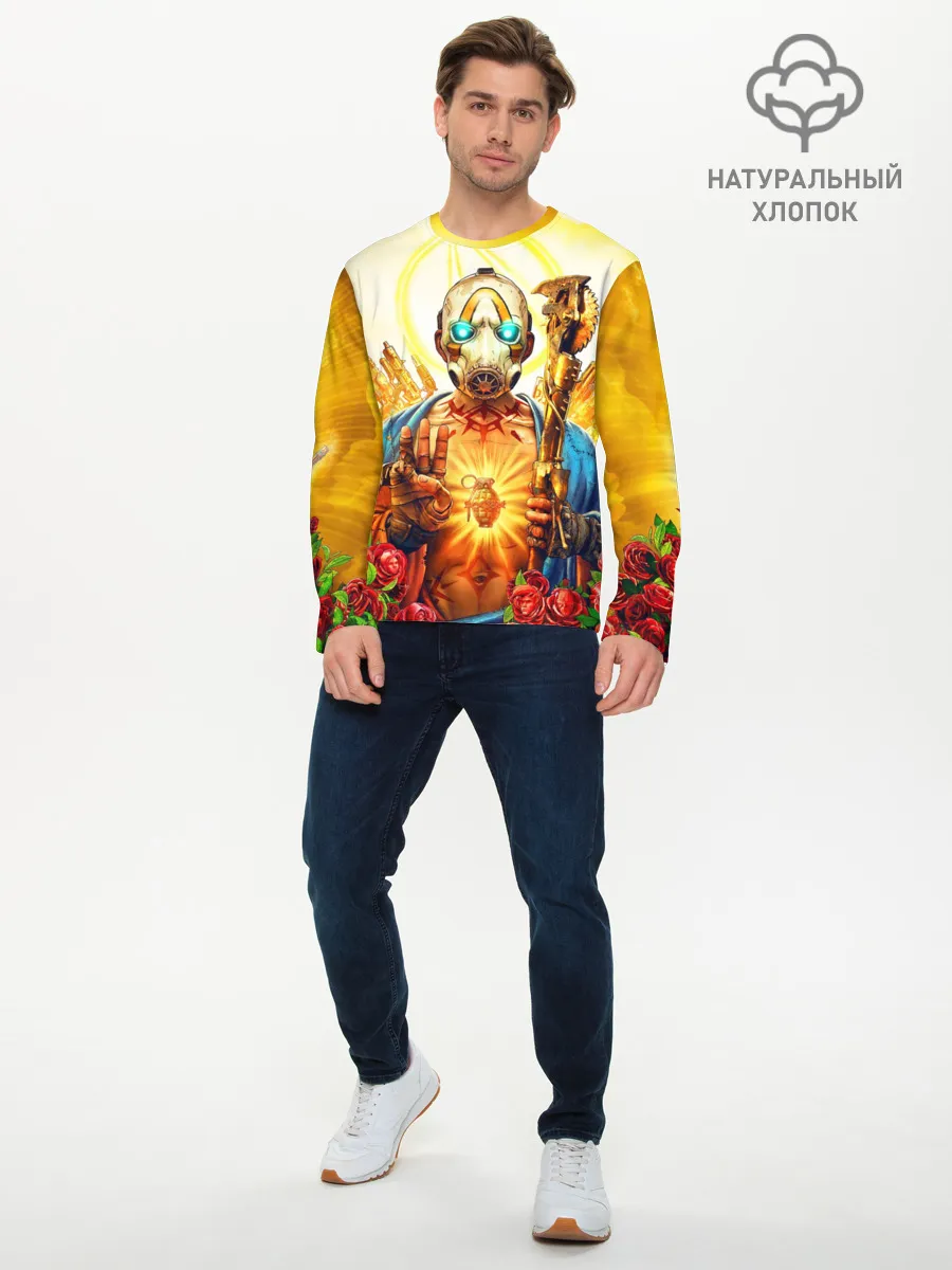 Мужской лонгслив базовый / Borderlands