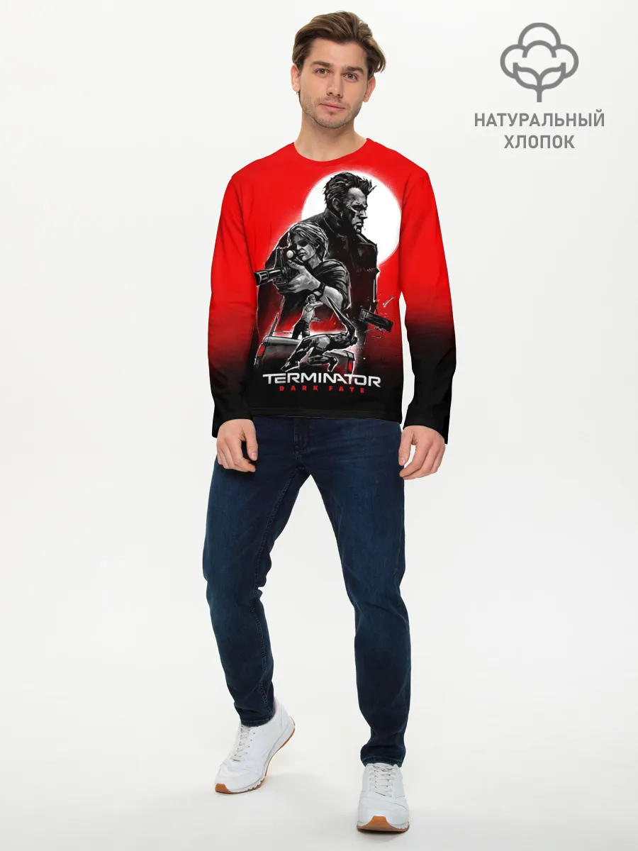 Мужской лонгслив базовый / Terminator: Dark Fate