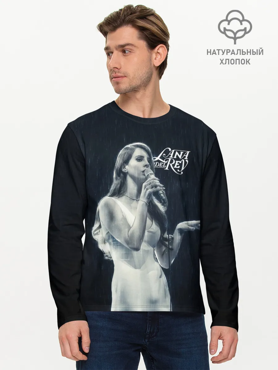 Мужской лонгслив базовый / Лана Дель Рей