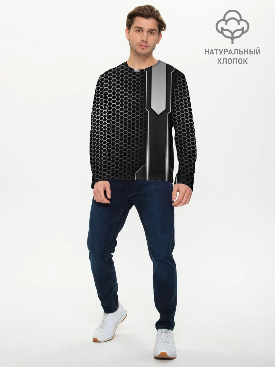 Мужской лонгслив базовый / Кибернетическая броня