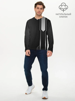 Мужской лонгслив базовый / Кибернетическая броня