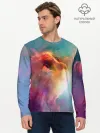 Мужской лонгслив базовый / КОСМИЧЕСКИЙ КОТ