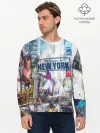 Мужской лонгслив базовый / New York