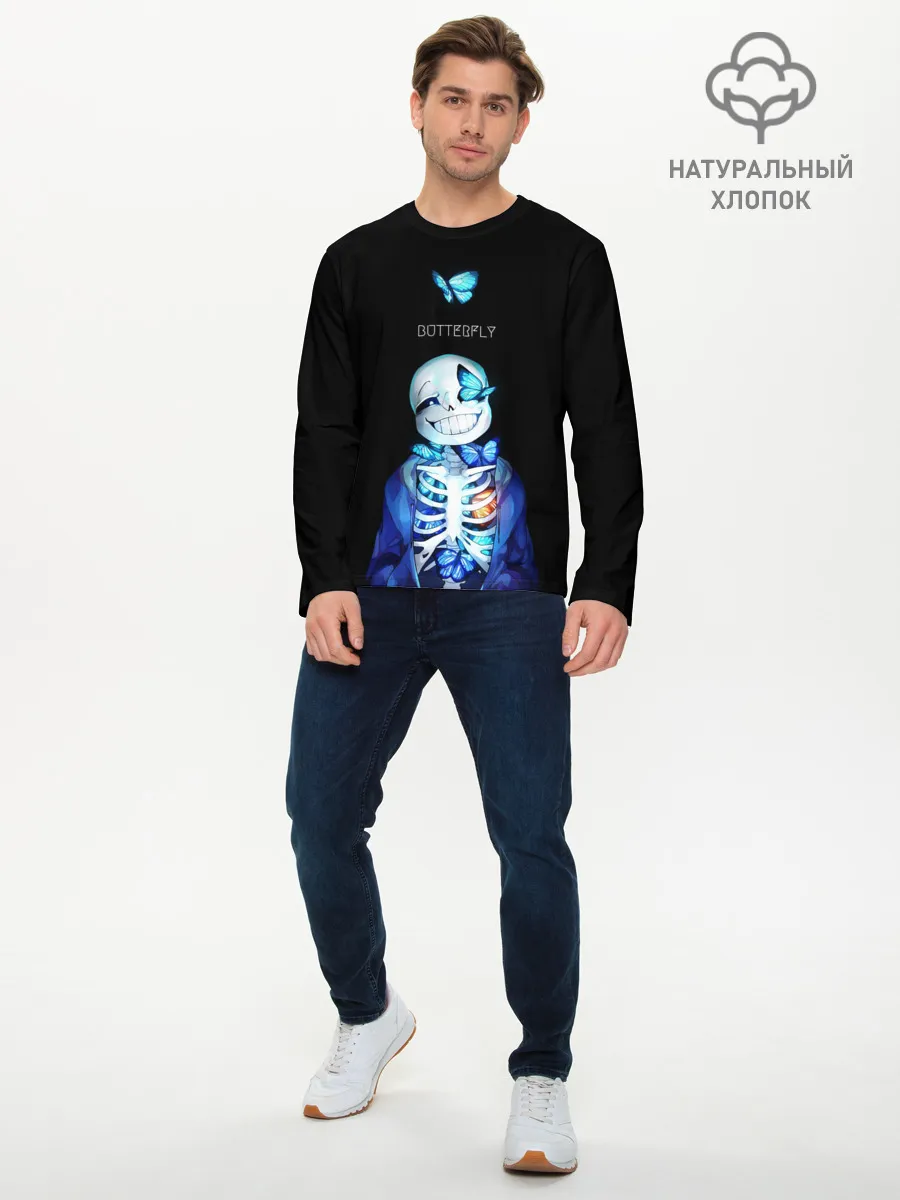 Мужской лонгслив базовый / Undertale