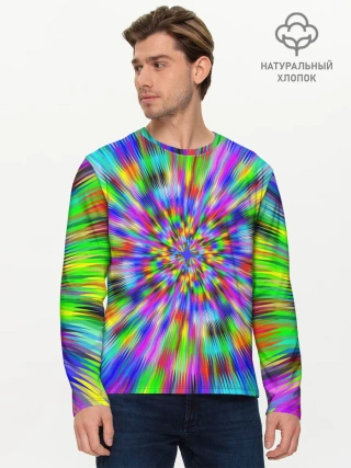 Мужской лонгслив базовый / ПСИХОДЕЛИКА