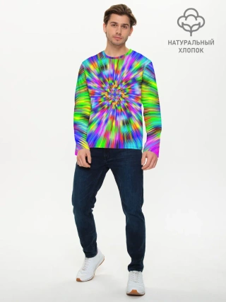 Мужской лонгслив базовый / ПСИХОДЕЛИКА