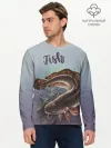 Мужской лонгслив базовый / Fish