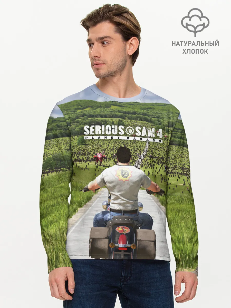 Мужской лонгслив базовый / SERIOUS SAM 4: PLANET BADASS