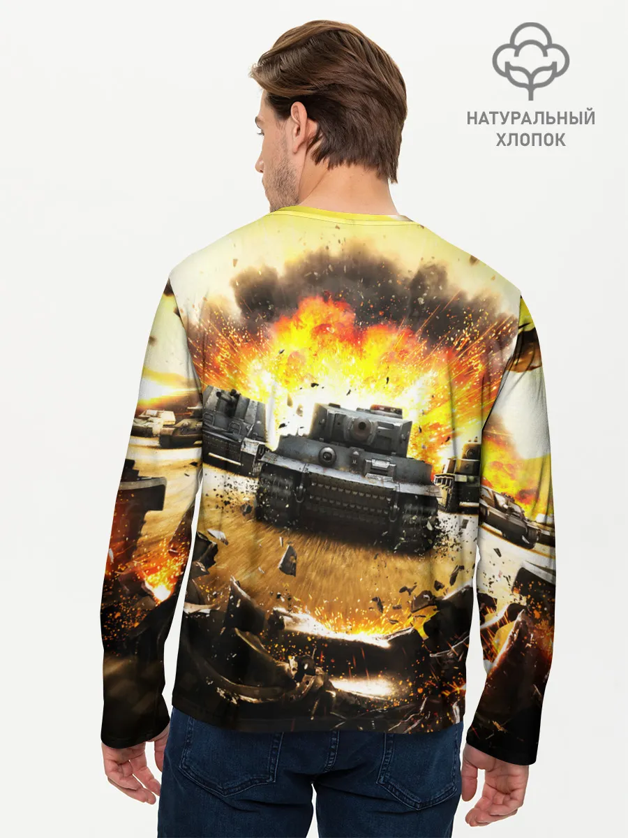 Мужской лонгслив базовый / ТАНКИ