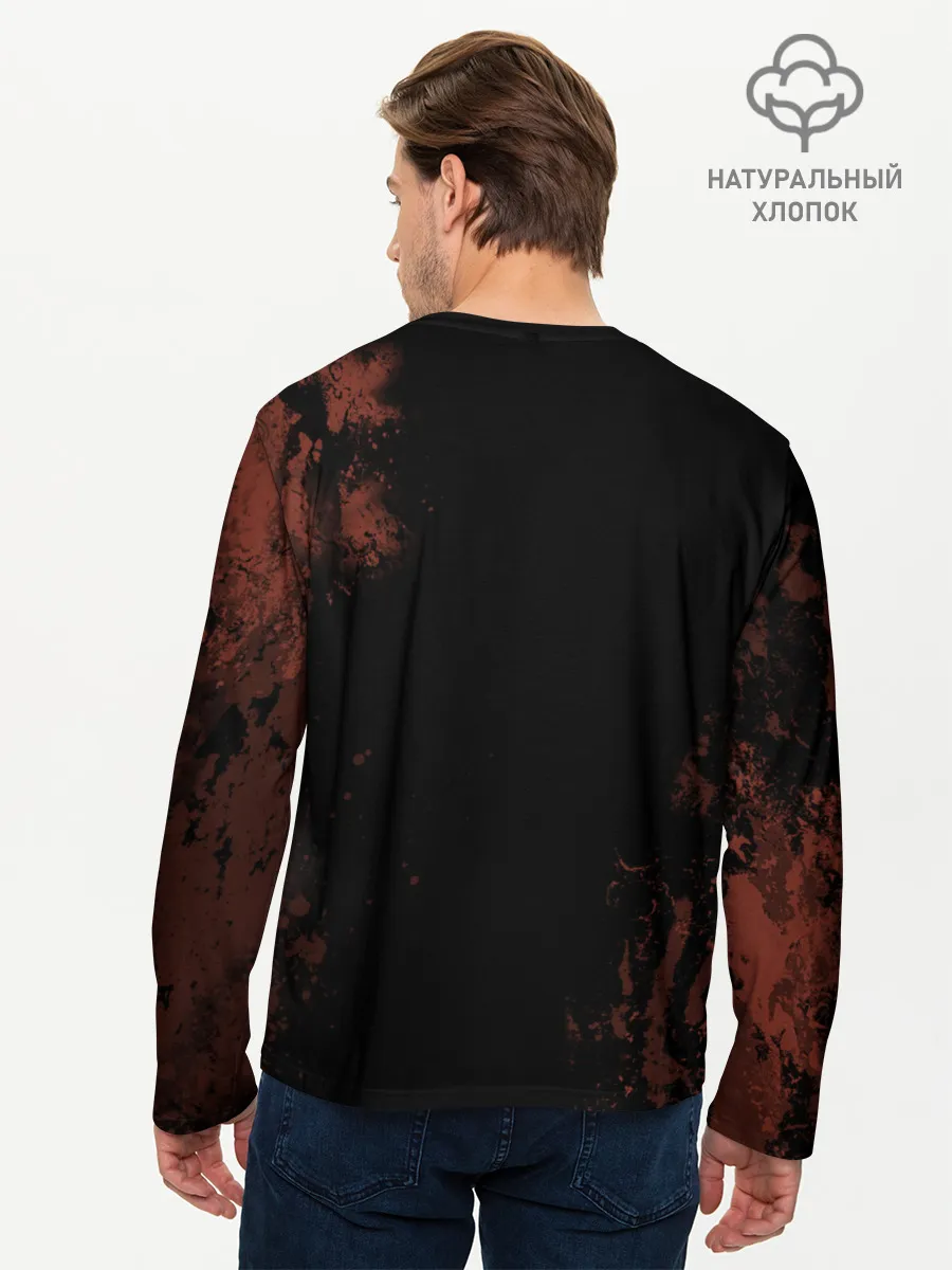 Мужской лонгслив базовый / Острые козырьки