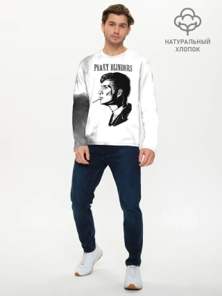 Мужской лонгслив базовый / Острые козырьки