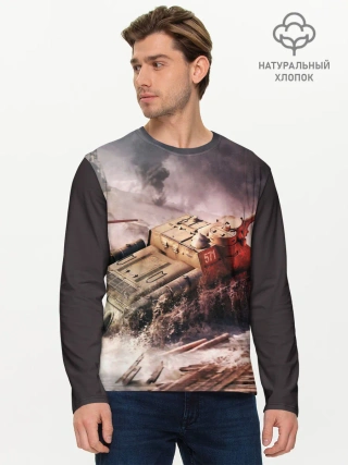 Мужской лонгслив базовый / ТАНКИ