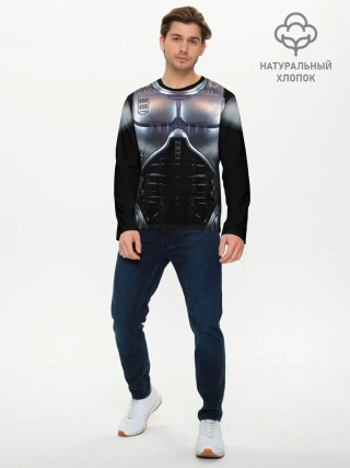 Мужской лонгслив базовый / Робокоп