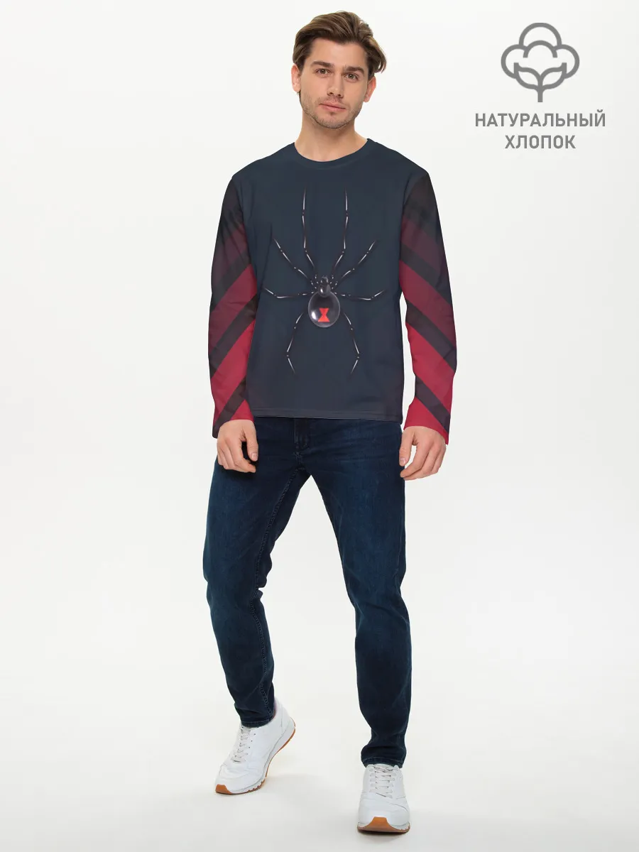 Мужской лонгслив базовый / Каракурт