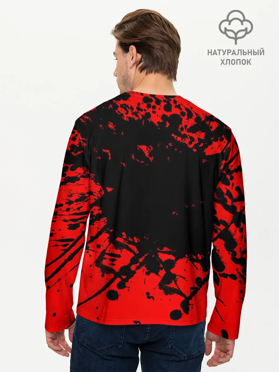 Мужской лонгслив базовый / Stalker GSC red