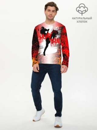 Мужской лонгслив базовый / Muay Thai