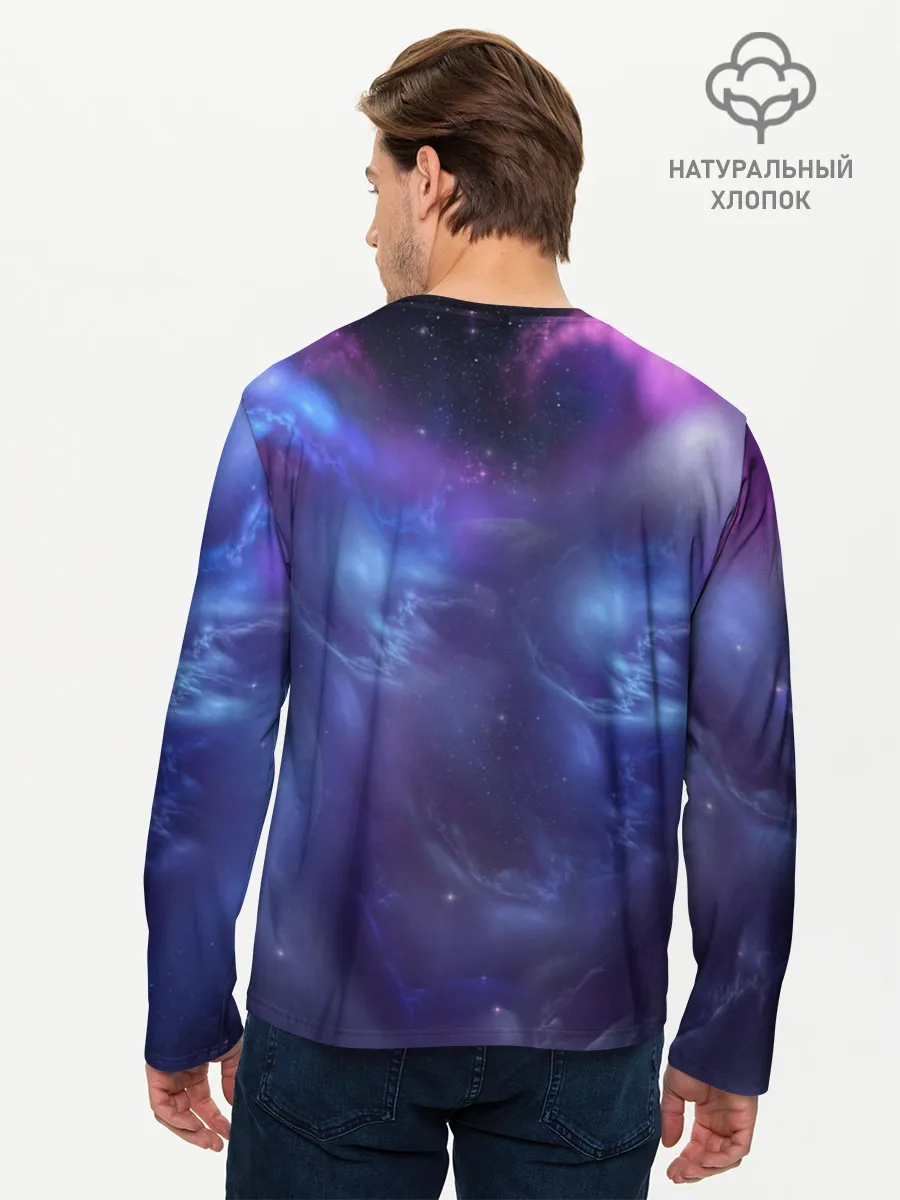 Мужской лонгслив базовый / Лев