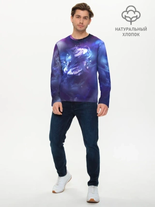 Мужской лонгслив базовый / Рыбы