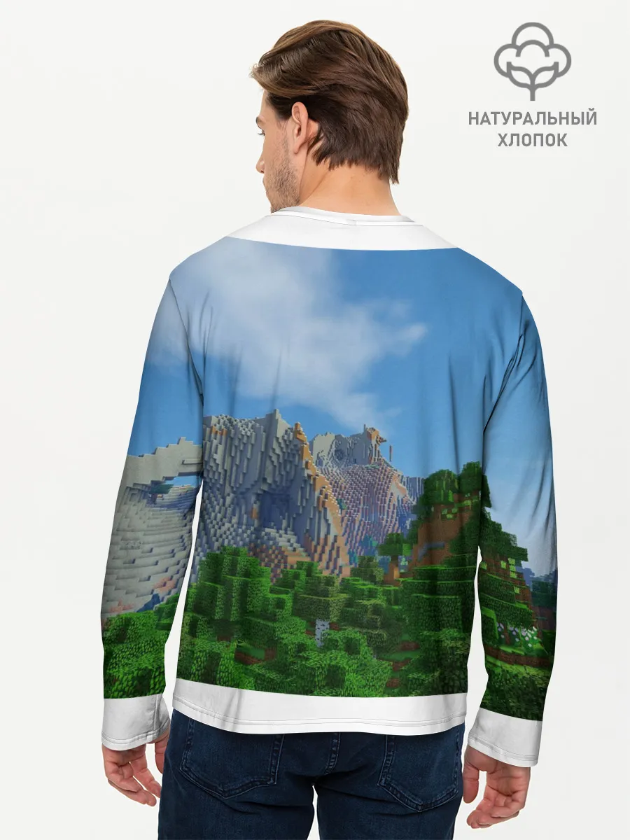 Мужской лонгслив базовый / Minecraft